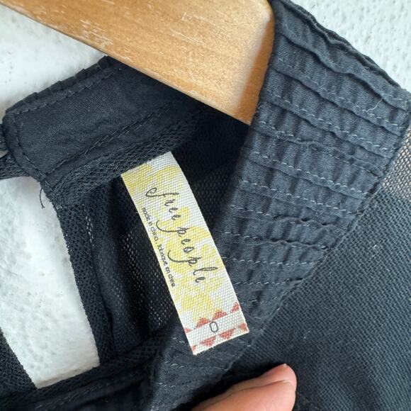 Free People Collared Lace Mini Dress - Picture 5 of 8